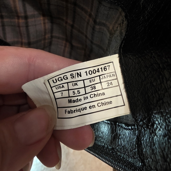 UGG Lou Moto Style Leather/Suede Boots- 7 - Picture 11 of 16